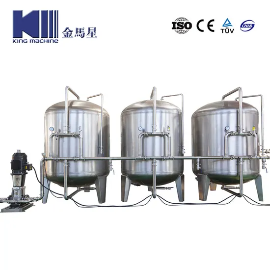 Trình xử lý nước và nhà máy đóng chai cho nhà máy nước