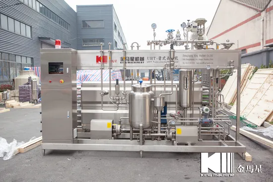 3, 000 L/H Đồ uống rượu vang Tubular UHT Pasteurizer Machine