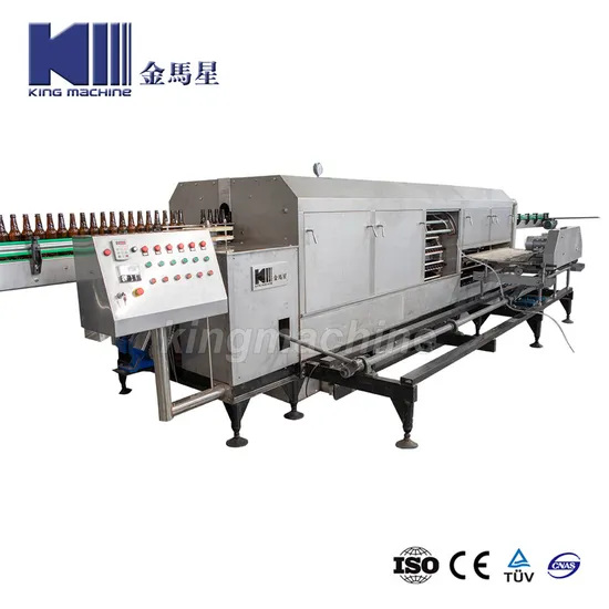 Đóng chai bia trong năng suất thùng - 1000 chai/giờ, với quá trình thanh trùng trong một luồng